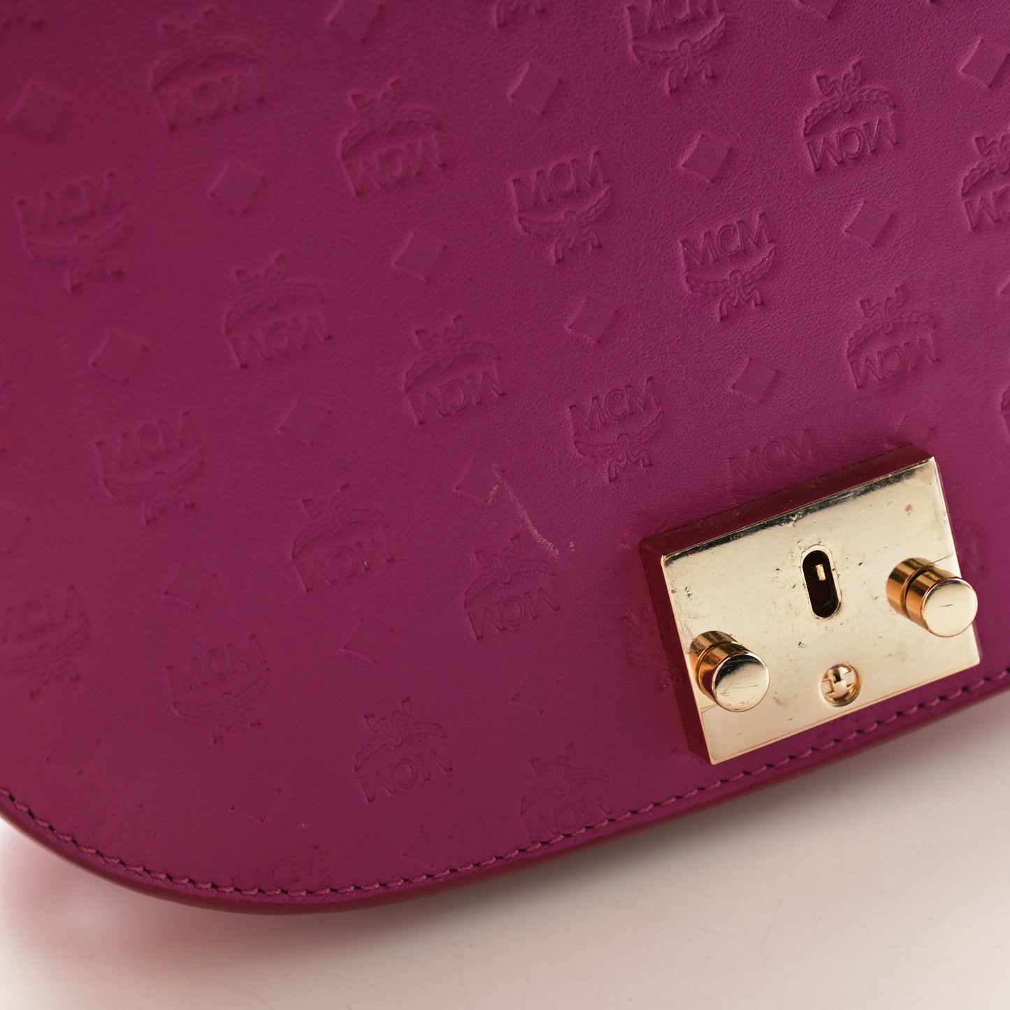 Calfskin Ottomar Monogram Trisha Shoulder Bag Purple