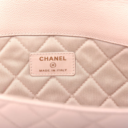 Chanel Caviar Quilted Large Golden Class Pouch Light Pink 6 of 8