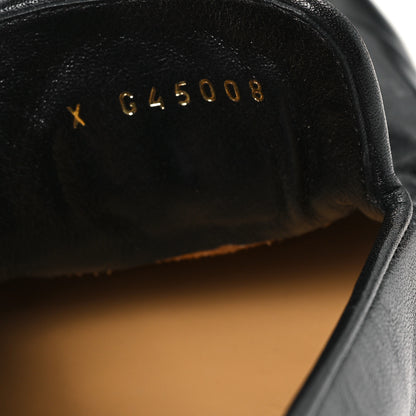 Chanel Shiny Calfskin CC Mocassin Loafers 38 Black 9 of 9