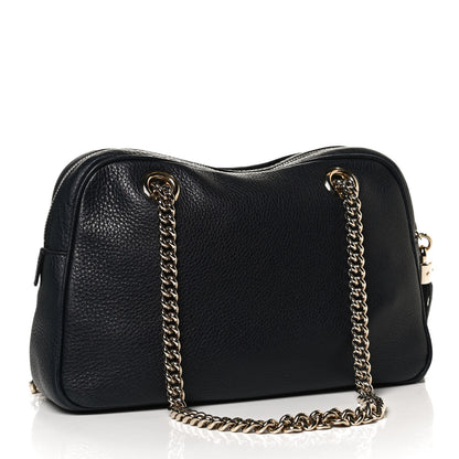 Gucci Pebbled Calfskin Small Soho Bowler Blue 3 of 10