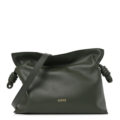 Loewe Nappa Medium Flamenco Knot Bag Dark Khaki 1 of 9