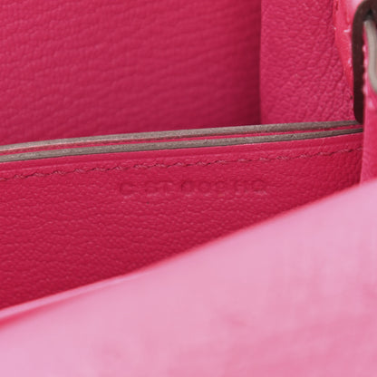 Hermes Ostrich Mini Sac Roulis Rose Pourpre 7 of 10