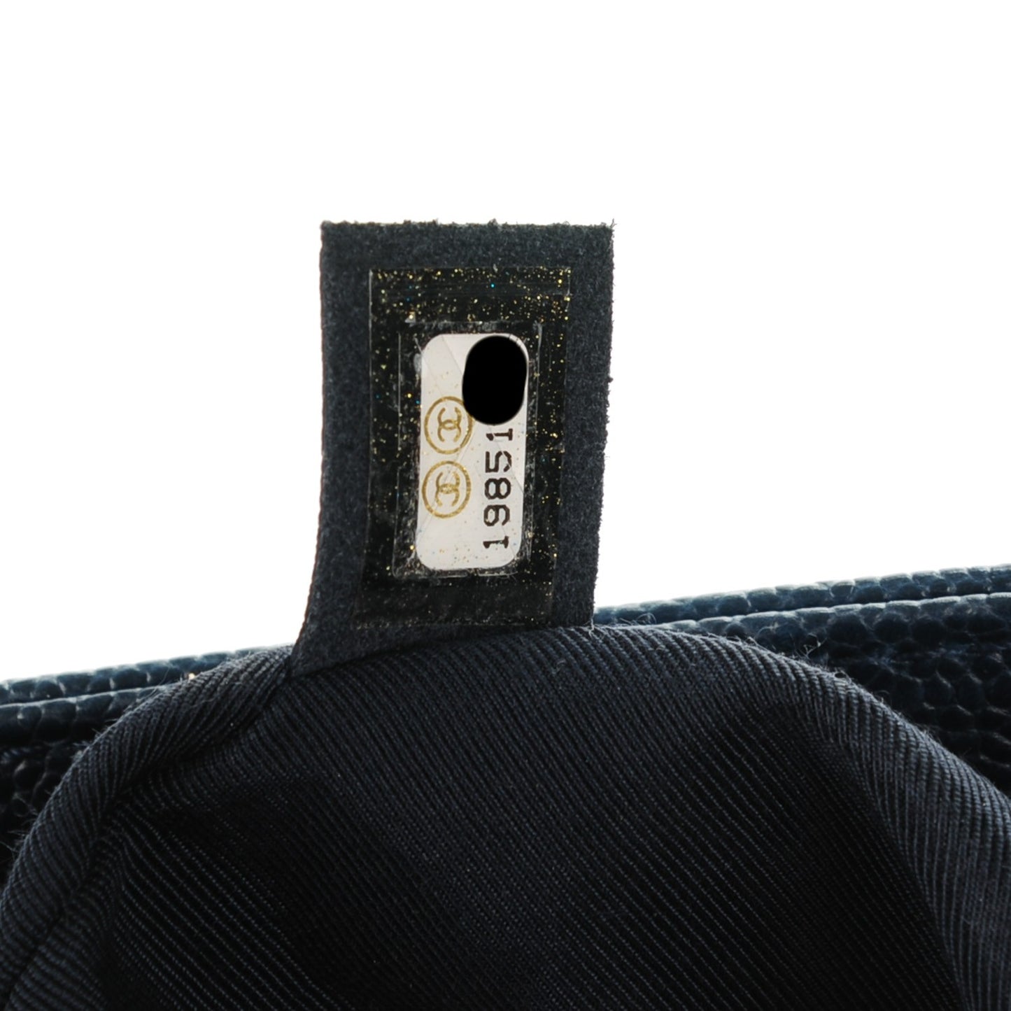 Caviar Quilted New Medium Boy Flap Dark Navy Blue