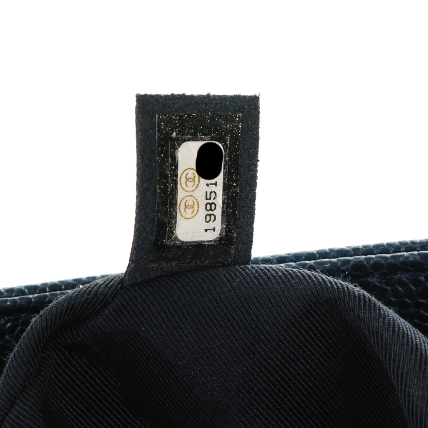 Chanel Caviar Quilted New Medium Boy Flap Dark Navy Blue 9 of 9