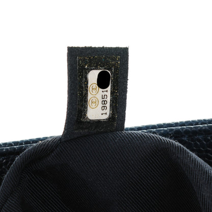 Chanel Caviar Quilted New Medium Boy Flap Dark Navy Blue 9 of 9