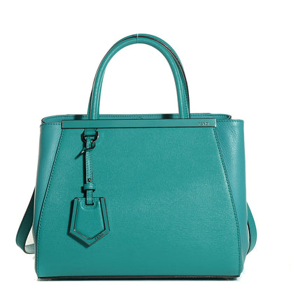 Fendi Vitello Elite Flamingo Petite 2Jours Tote Lago 11 of 20