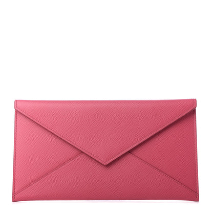 Prada Saffiano Envelope Wallet Peonia 1 of 7