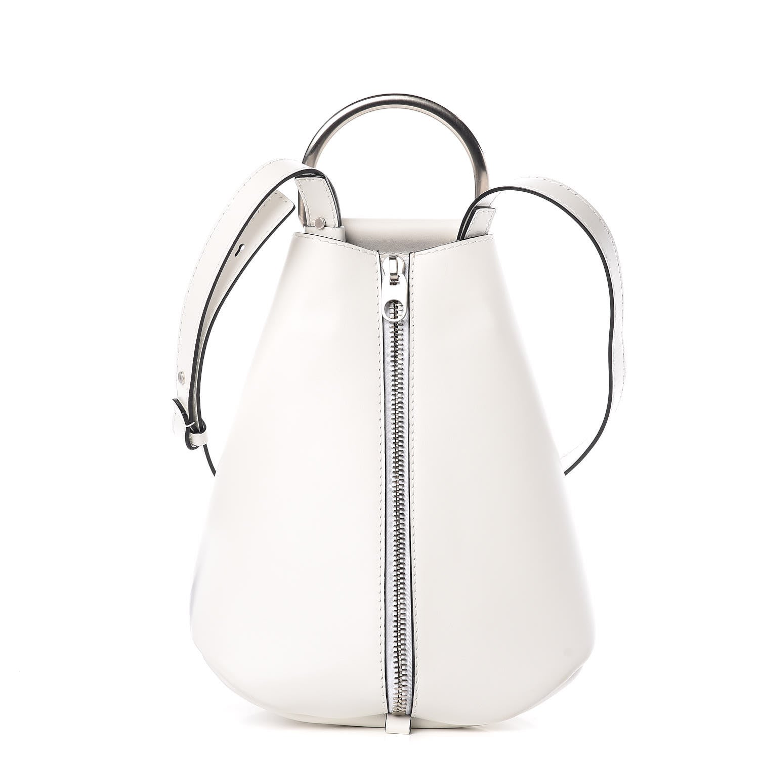 Proenza Schouler Calfskin Vertical Zip Backpack White 1 of 13