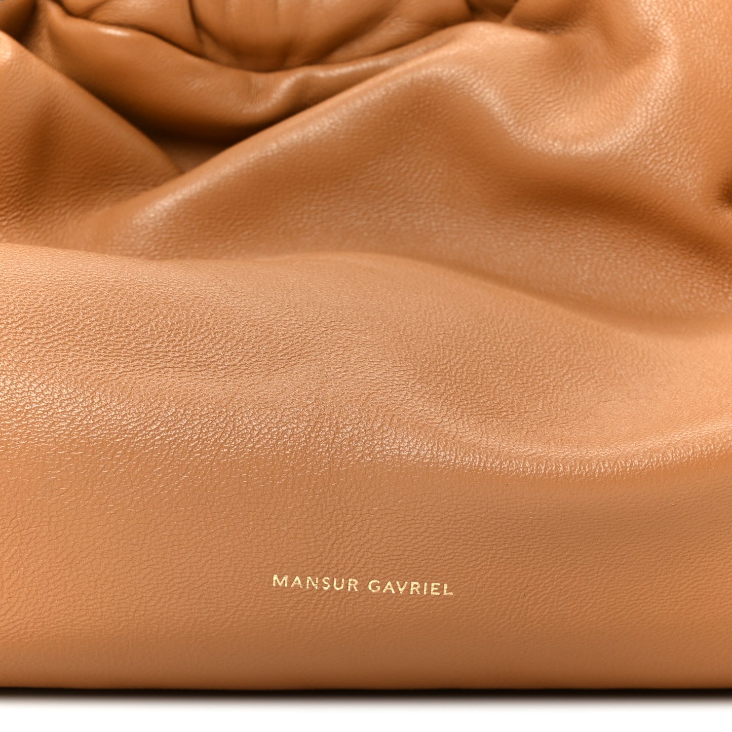 Lambskin Cloud Clutch Caramel