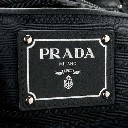 Prada Tessuto Nylon Soft Calf Tote Black 6 of 11