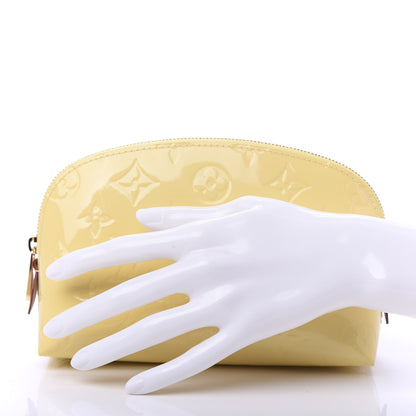 Louis Vuitton Vernis Cosmetic Pouch Citrine 2 of 9