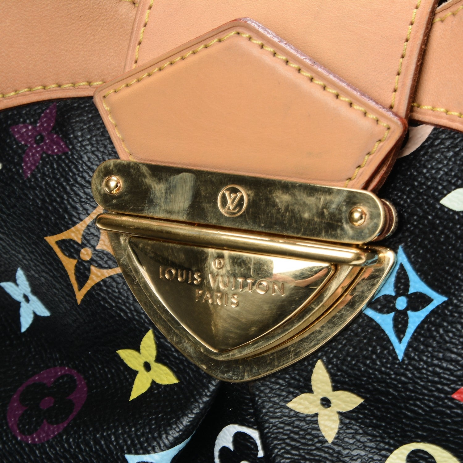 Louis Vuitton Monogram Multicolor Ursula Black 6 of 8