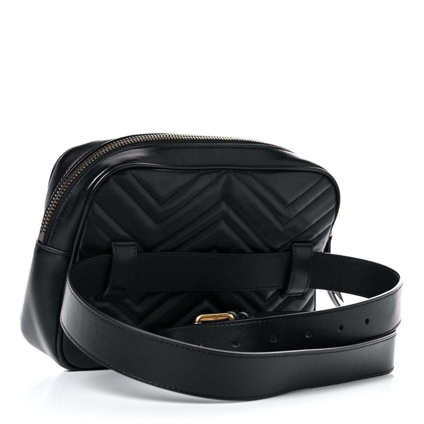 Calfskin Matelasse Mens GG Marmont Belt Bag 110 44 Black