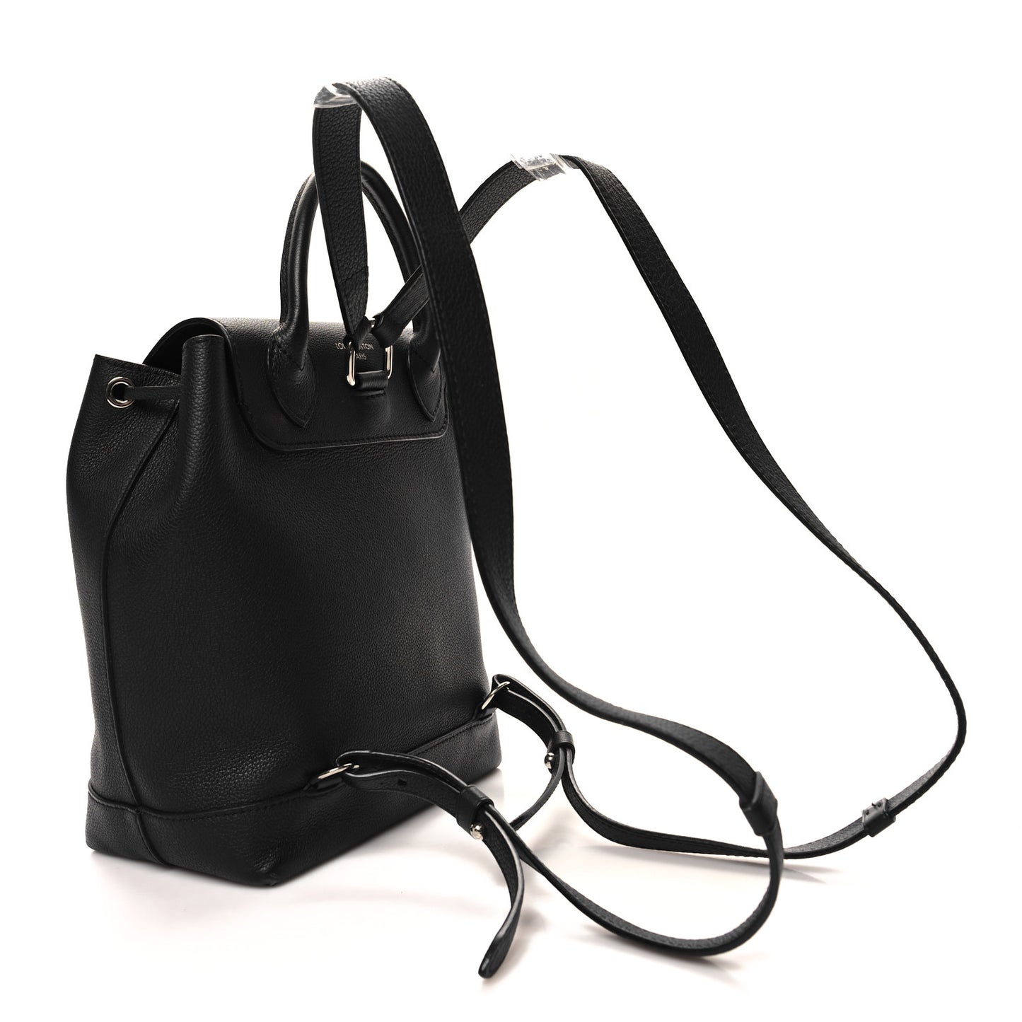 Calfskin Lockme Backpack Black