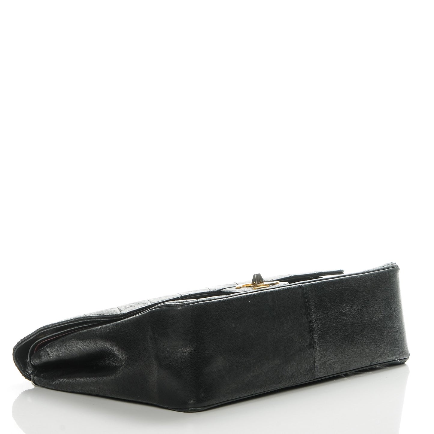 Lambskin Quilted Medium Bijoux Chain Double Flap Black