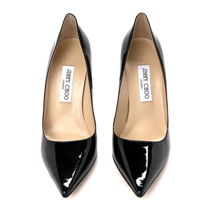 Jimmy Choo Patent Pointy Toe Abel Pumps 39 Black 2 of 8