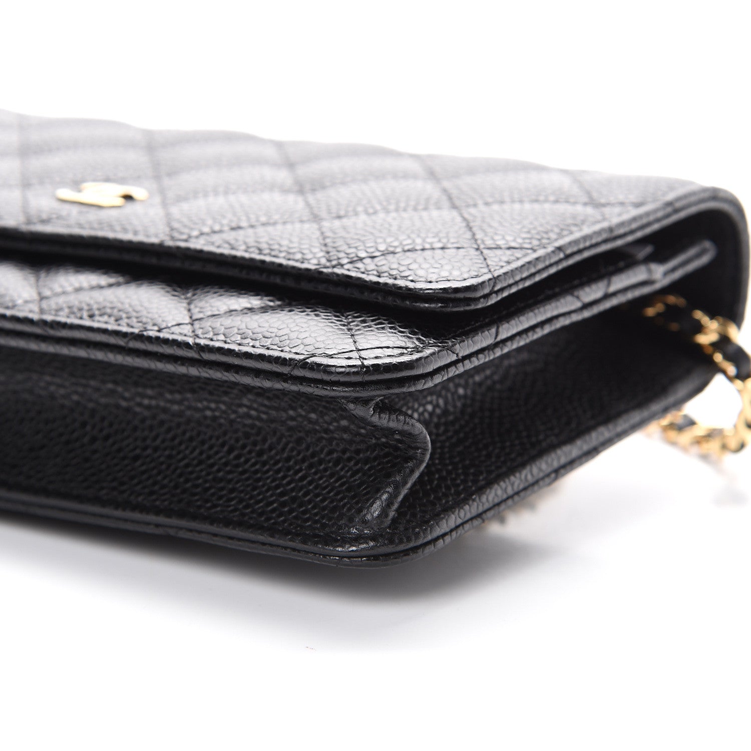 Chanel Caviar Quilted Wallet On Chain WOC Black 10 of 11