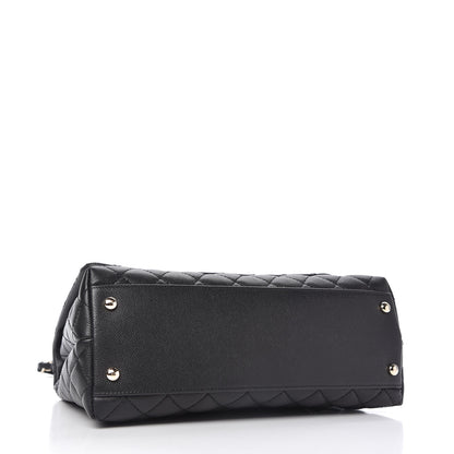 Chanel Caviar Quilted Small Coco Handle Flap Black 4 of 11