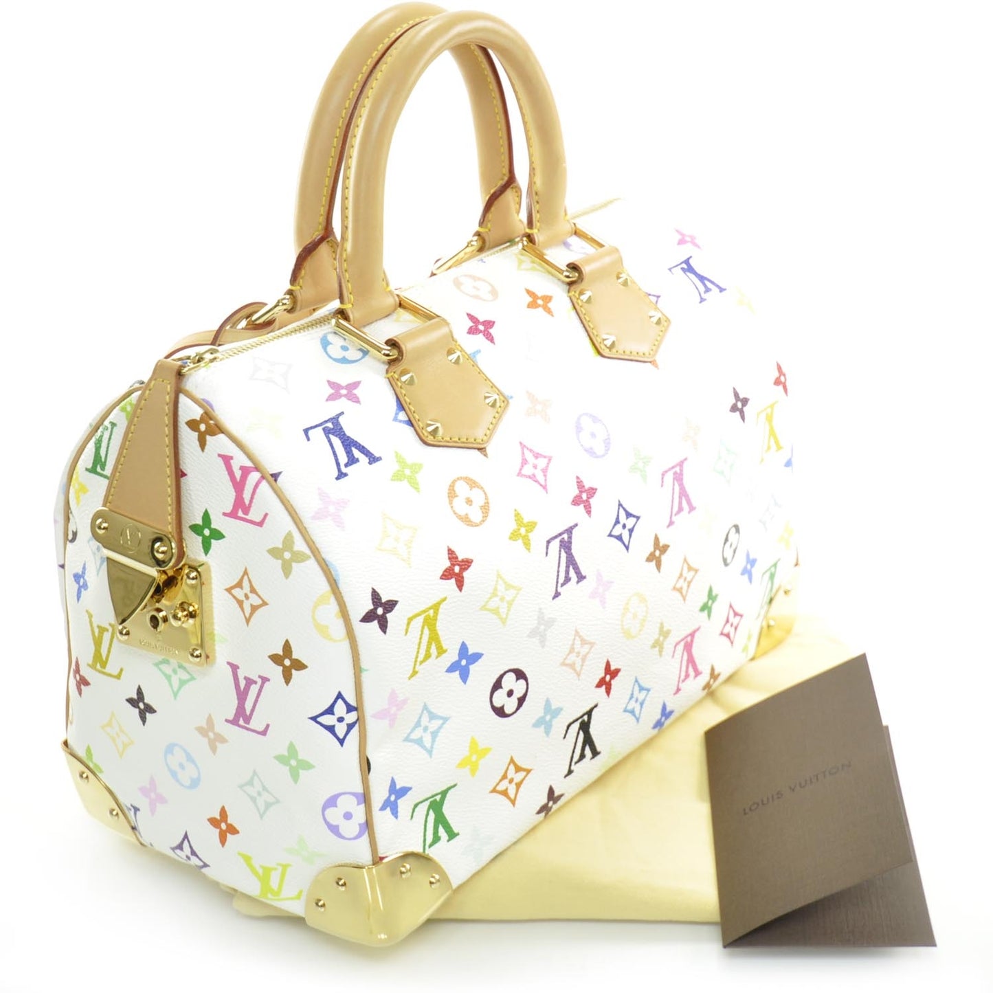 Monogram Multicolor Speedy 30 White
