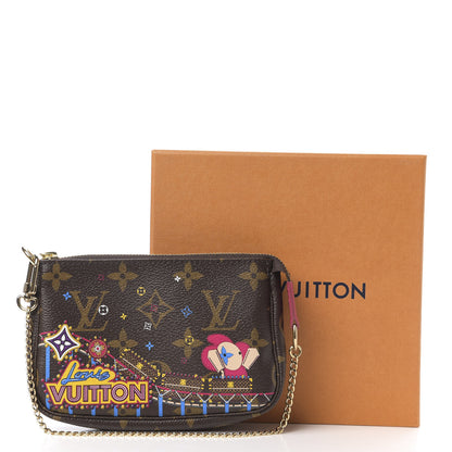 Louis Vuitton Monogram 2020 Christmas Animation Roller Coaster Mini Pochette Accessories Pivoine 12 of 17