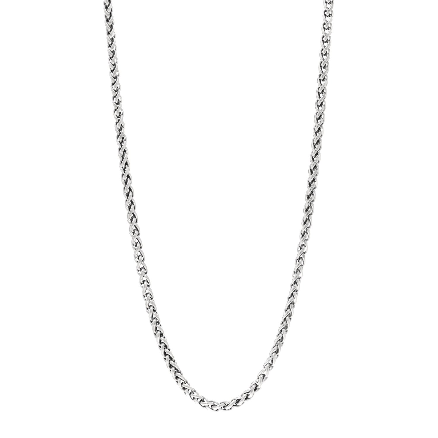 David Yurman Sterling Silver 4mm Wheat Chain Necklace 20" 1 of 4