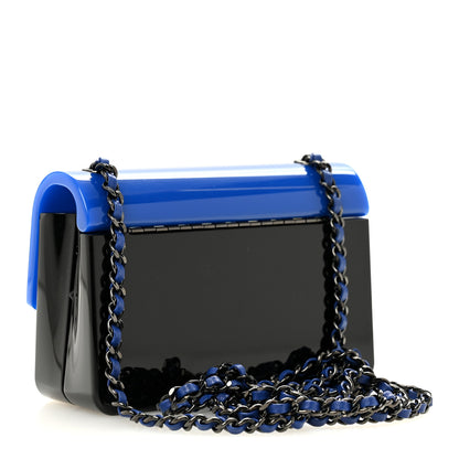 Chanel Plexiglass Plexi Coco Bag Black Blue 3 of 11