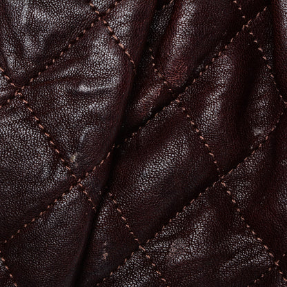 Chanel Crumpled Lambskin Quilted Medium Chain Around Flap Dark Brown 8 of 10