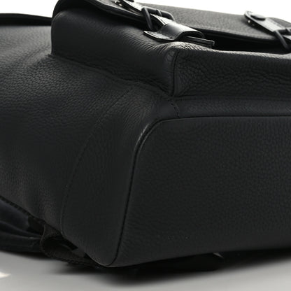 Louis Vuitton Taurillon Christopher Slim Backpack Black 9 of 10