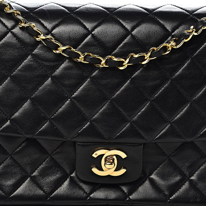 Chanel Lambskin Quilted Medium Single Flap Black 12 of 12