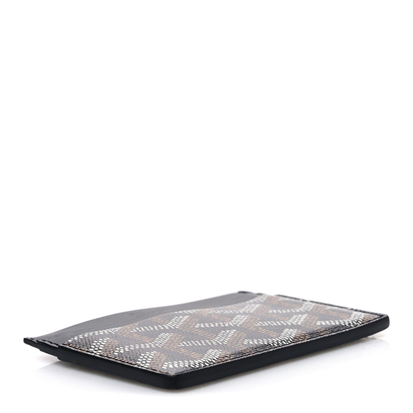 Goyardine Saint Sulpice Card Holder Black