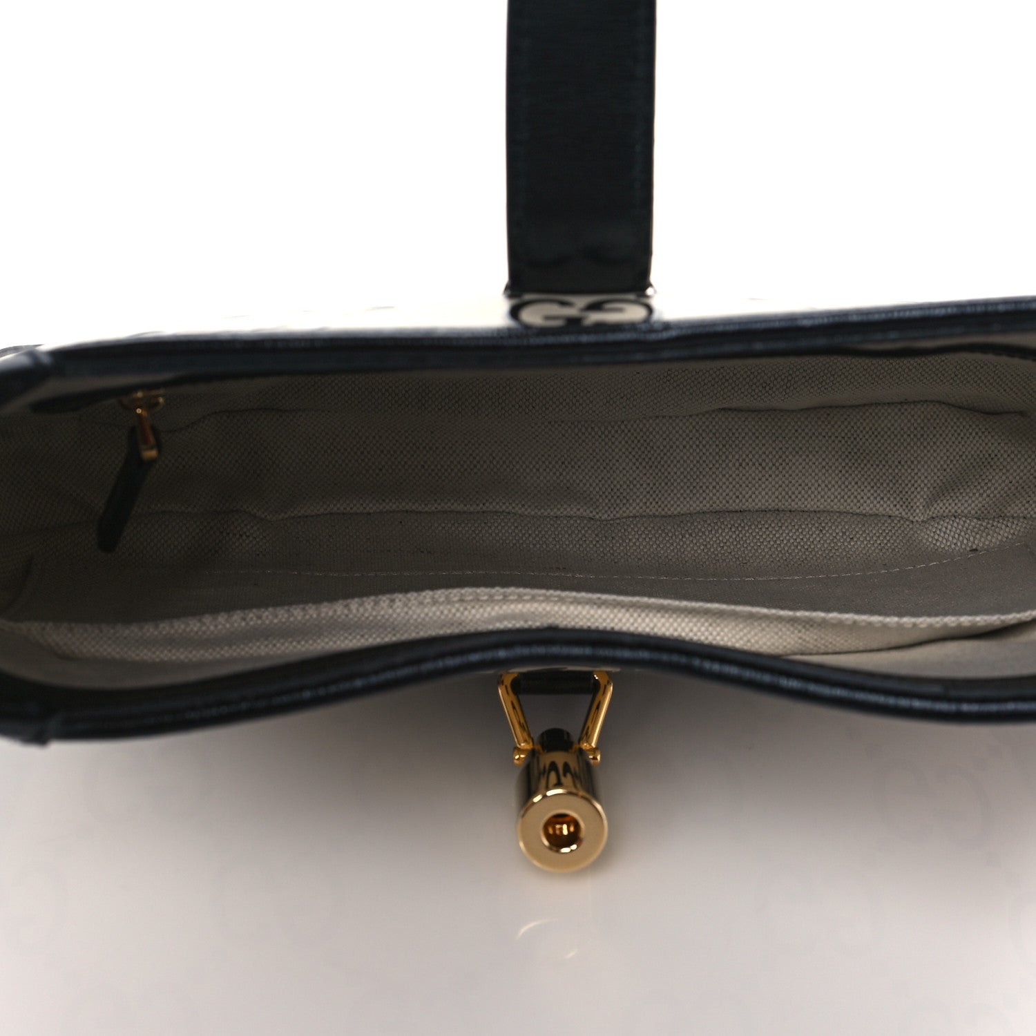 Gucci Azalea Calfskin GG Monogram Bi-Color Debossed Small Jackie 1961 Hobo Mystic White Black 4 of 10