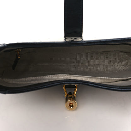 Gucci Azalea Calfskin GG Monogram Bi-Color Debossed Small Jackie 1961 Hobo Mystic White Black 4 of 10