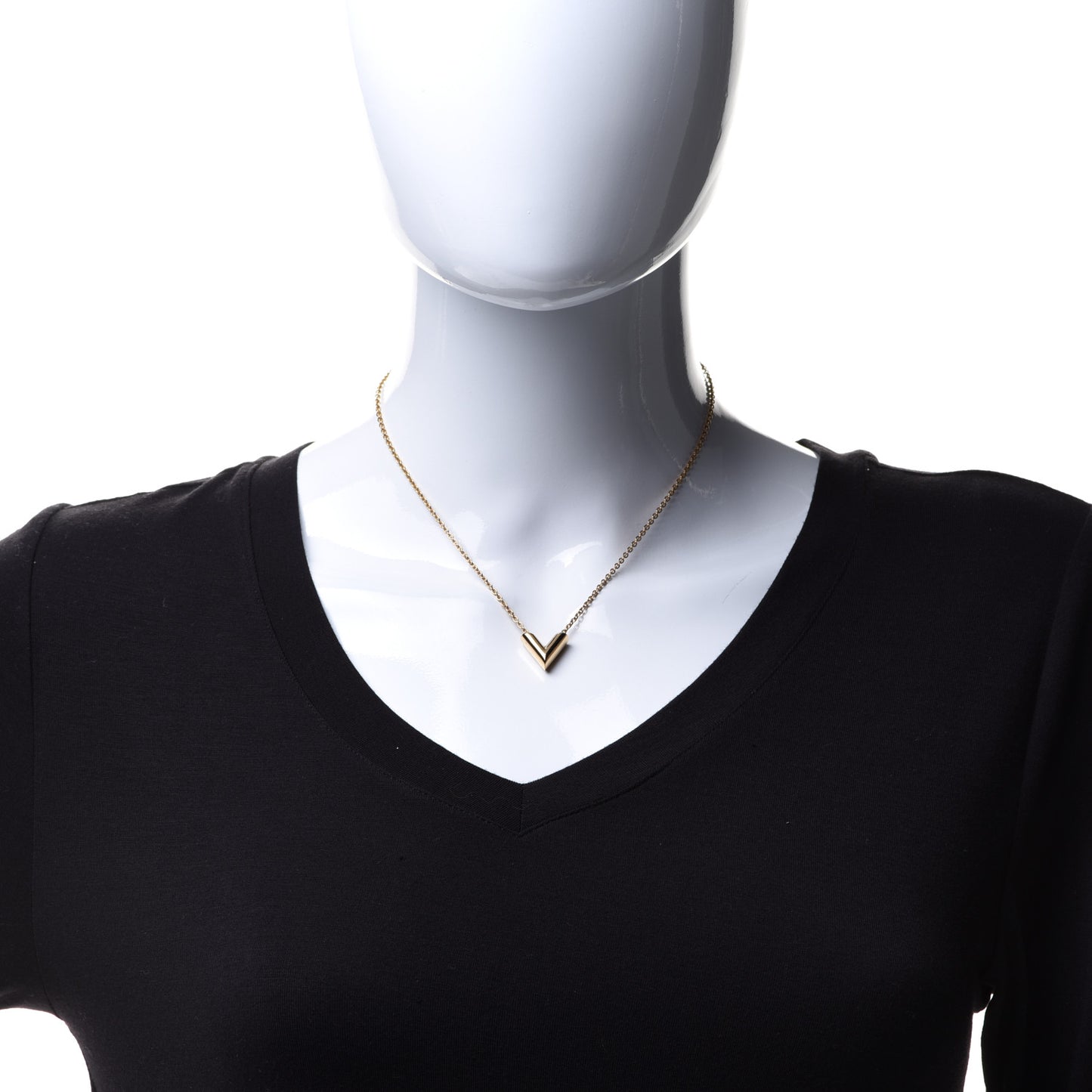 Essential V Necklace Gold