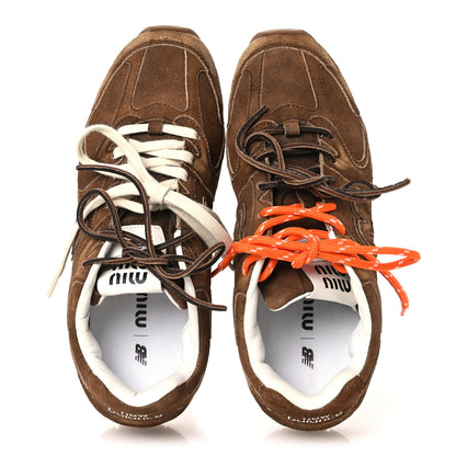 Miu Miu X NEW BALANCE Suede 530 SL Sneakers 38.5 Cinnamon 2 of 10
