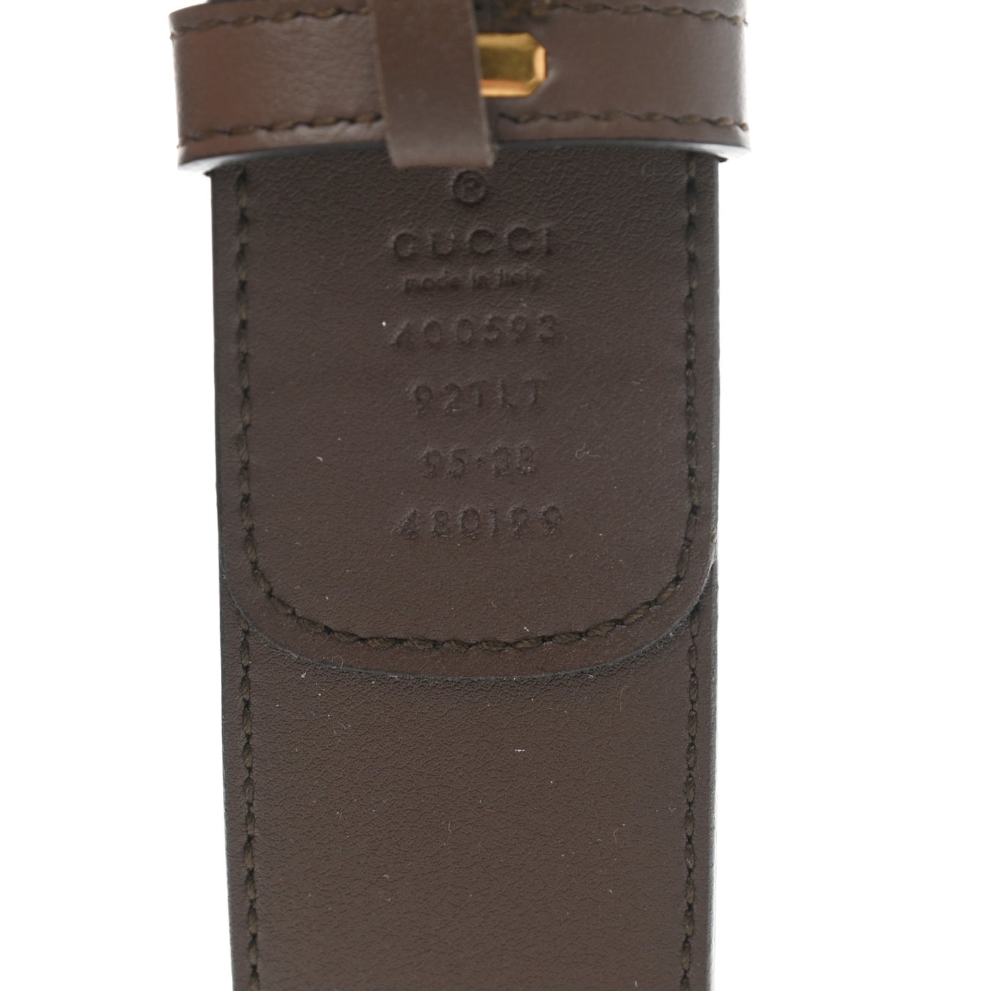GG Supreme Monogram Matte Plutone Calfskin Double G 40mm Belt 95 38 Beige Ebony New Acero