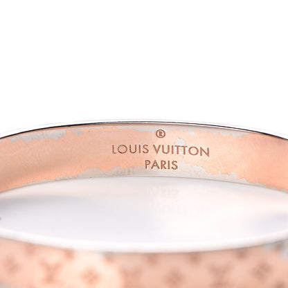 Louis Vuitton Monogram Nanogram Cuff S Pink Gold 5 of 6