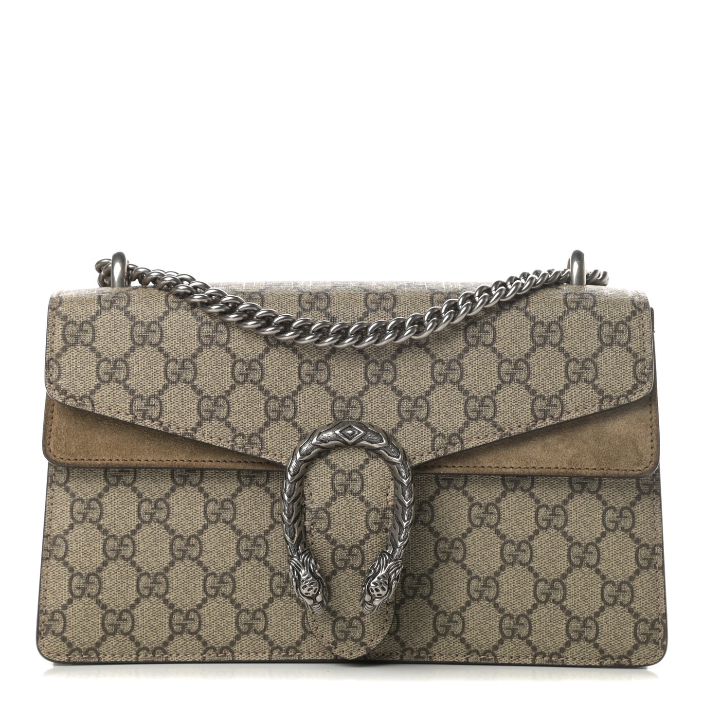 GG Supreme Monogram Small Dionysus Shoulder Bag Taupe