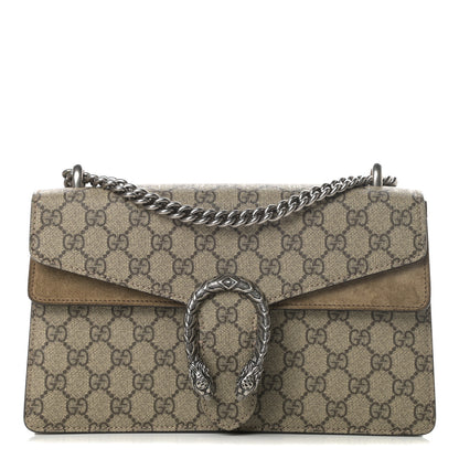 Gucci GG Supreme Monogram Small Dionysus Shoulder Bag Taupe 1 of 13