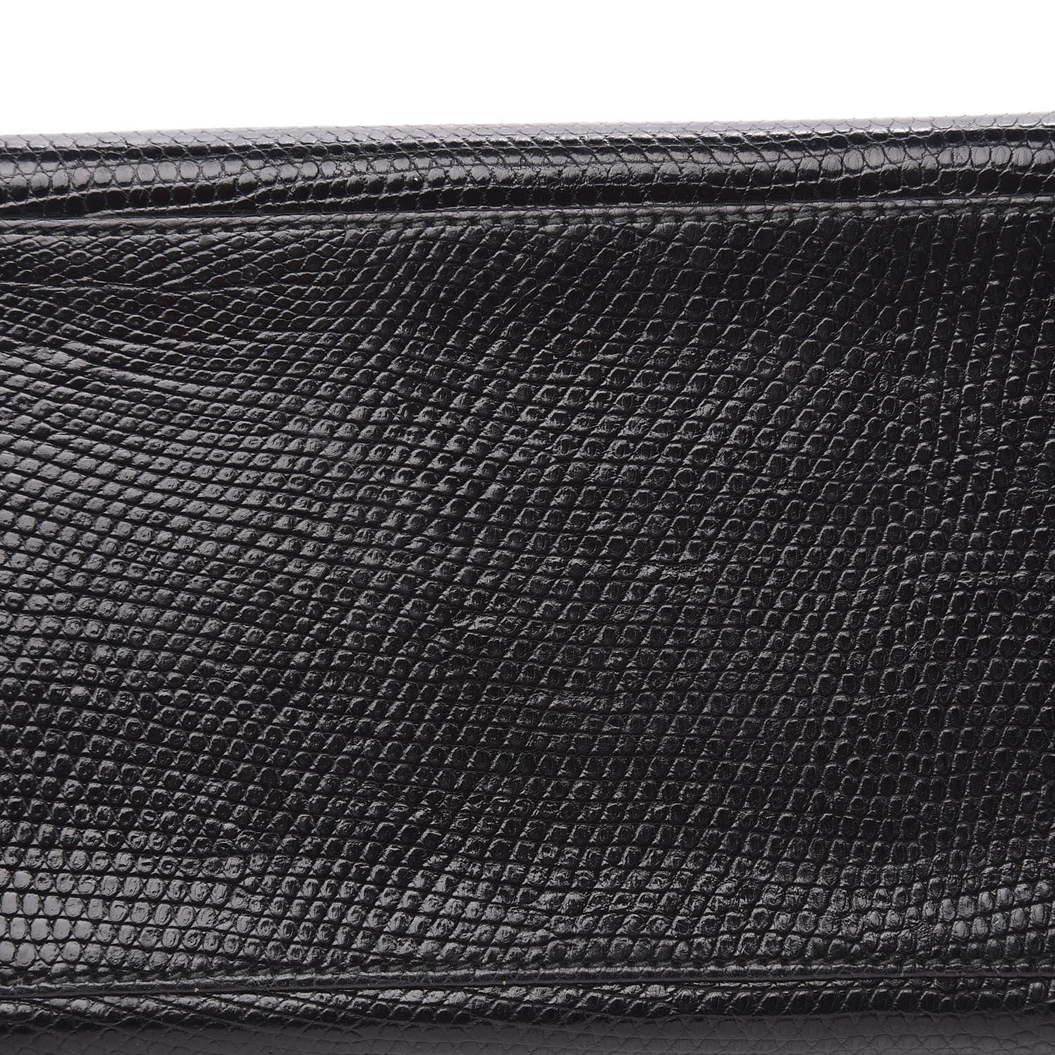 Hermes Lizard Kelly Sellier 32 Black 34 of 35