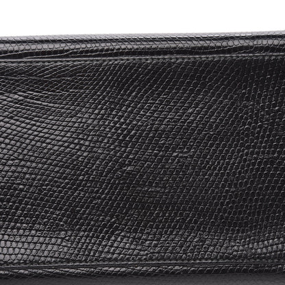 Hermes Lizard Kelly Sellier 32 Black 34 of 35