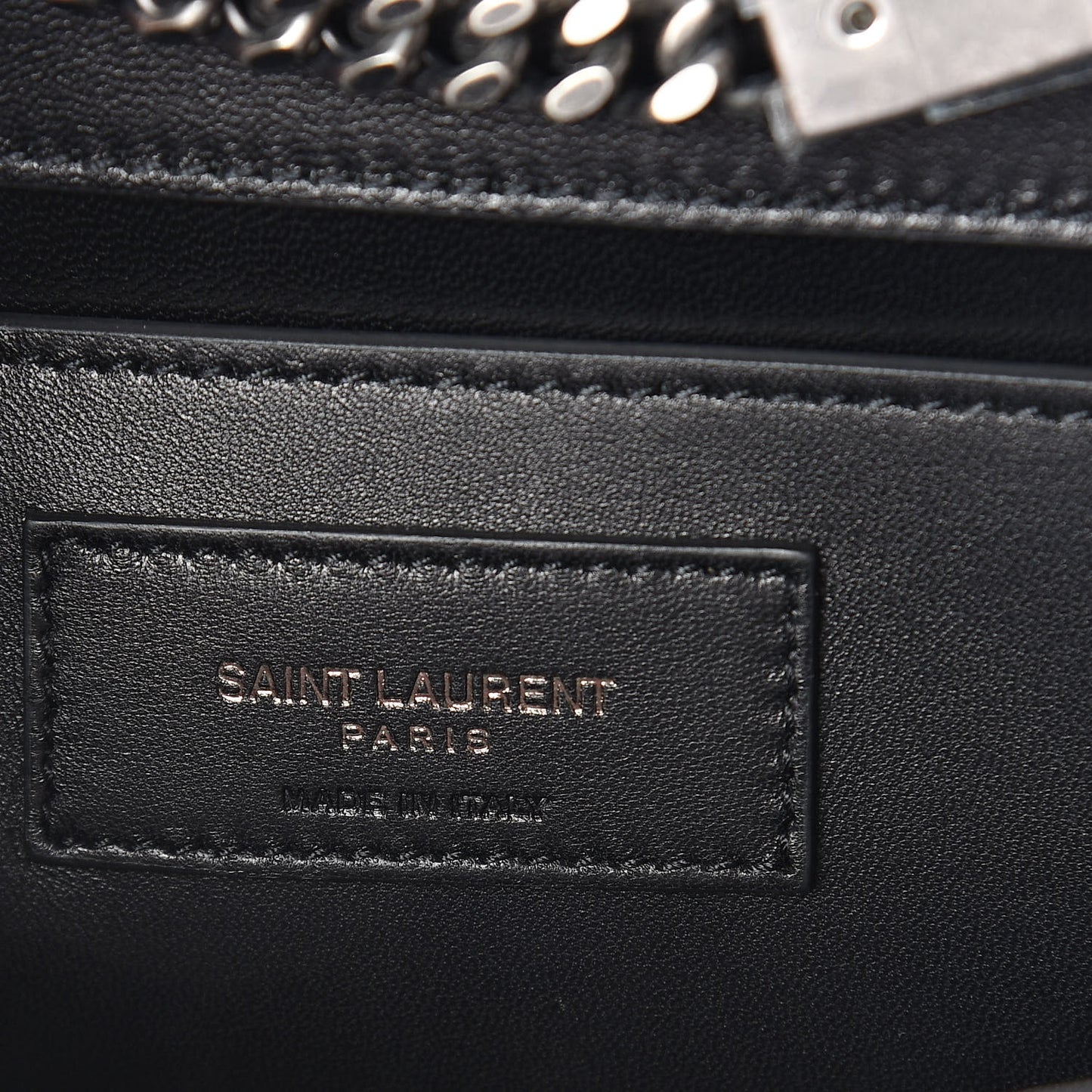Suede Star Studded Monogram Small Kate Satchel Black