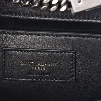 Saint Laurent Suede Star Studded Monogram Small Kate Satchel Black 5 of 9