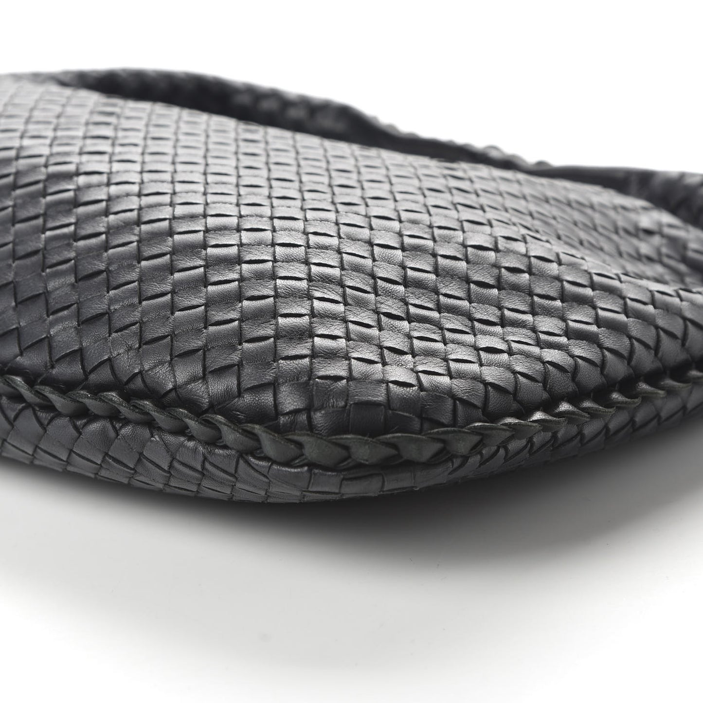 Nappa Intrecciato Medium Veneta Hobo Black