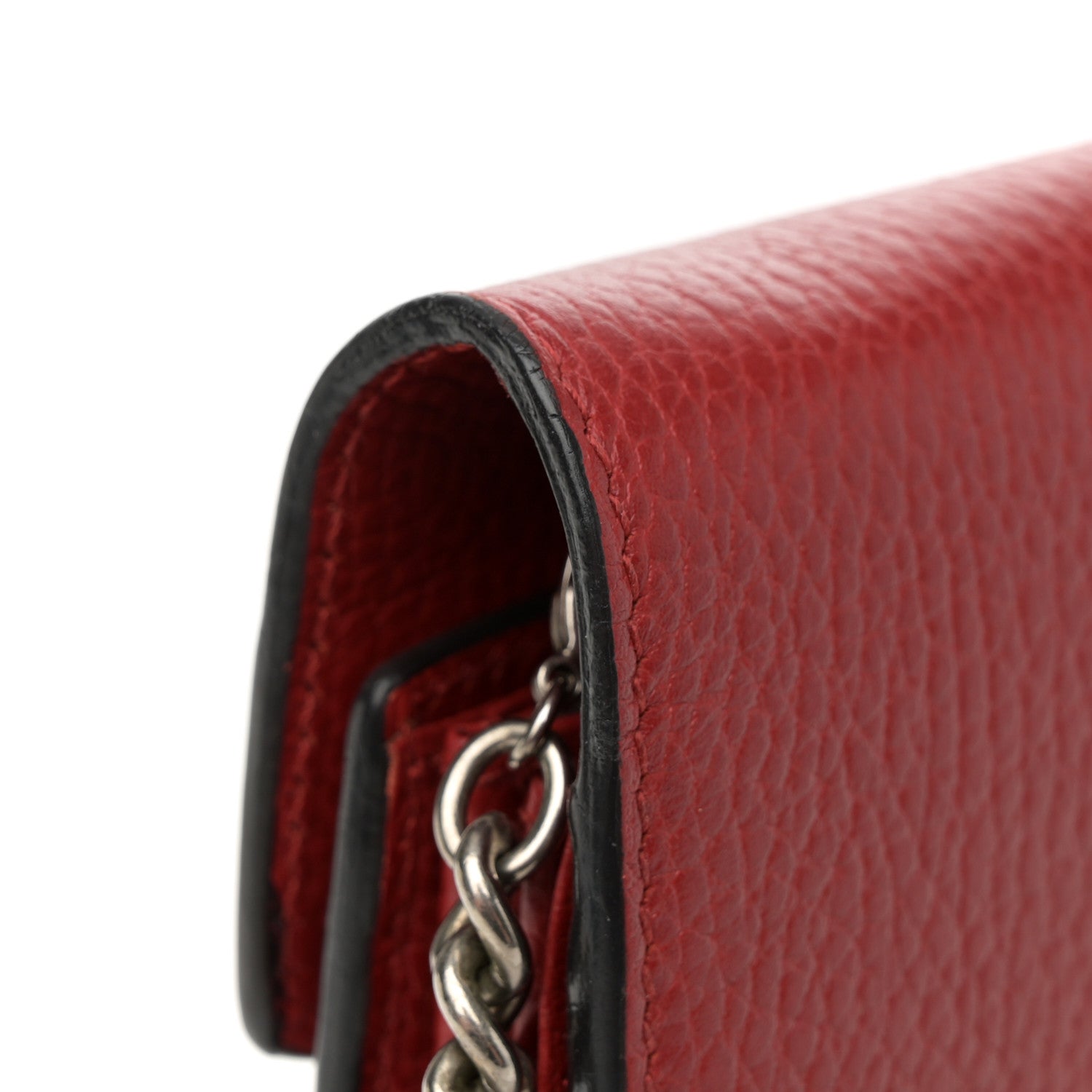 Gucci Calfskin Mini Dionysus Chain Wallet Hibiscus Red 12 of 16