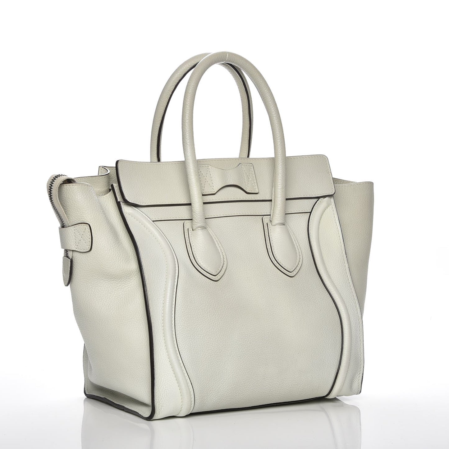 Drummed Calfskin Mini Luggage Lune