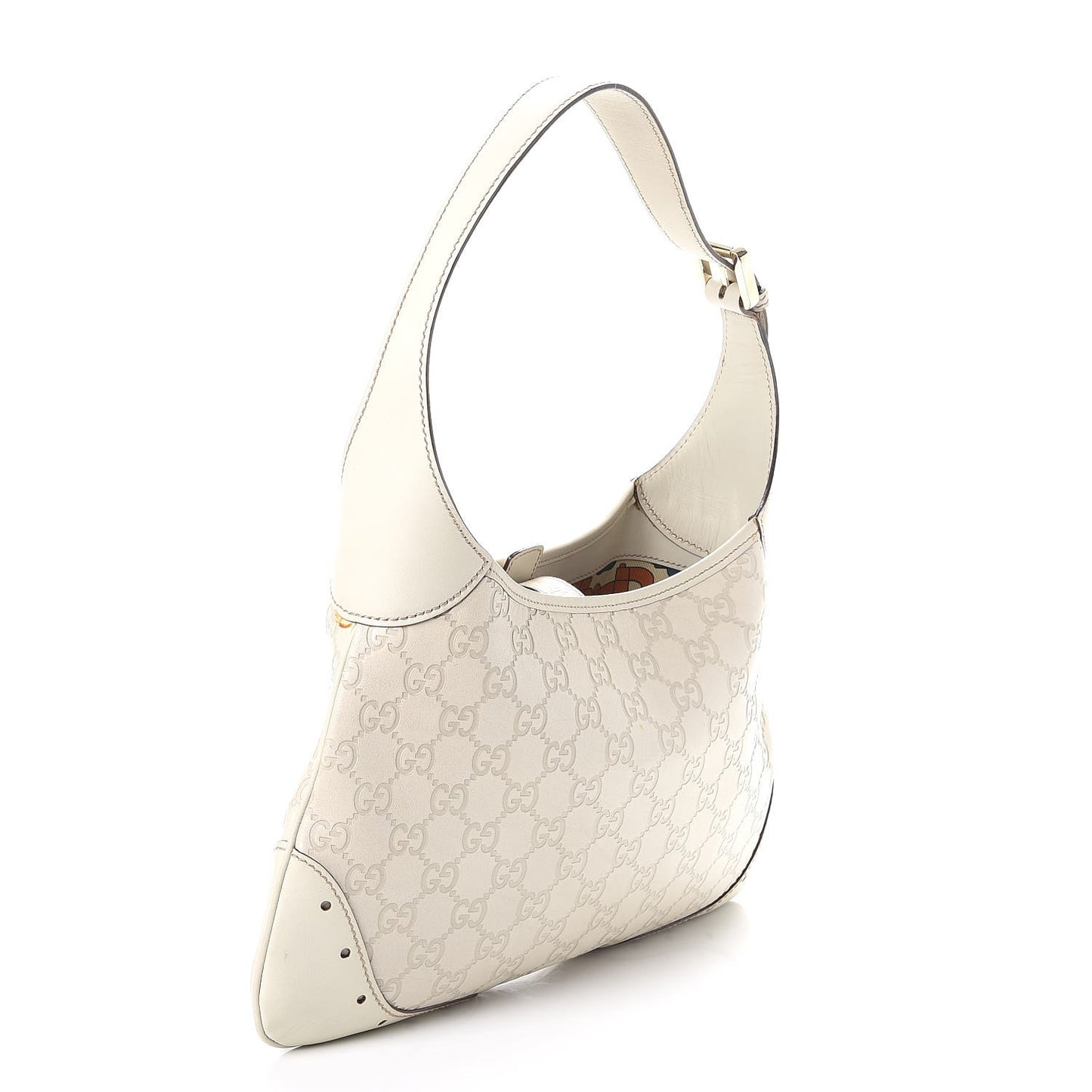 Guccissima Punch Hobo Bag White