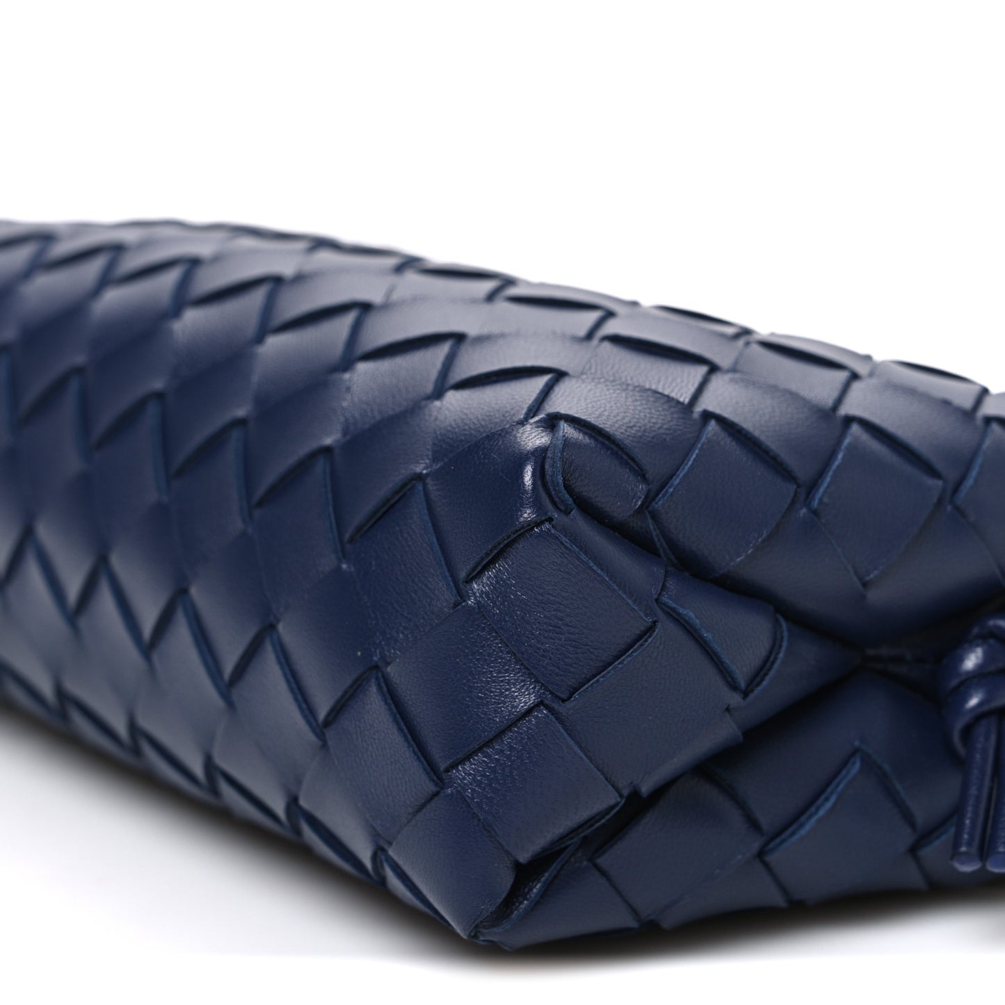 Nappa Intrecciato Mini Loop Camera Bag Blue