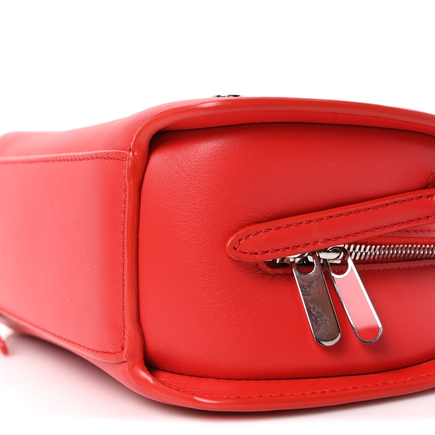 Loro Piana Smooth Calfskin Sesia Crossbody Fire Red 9 of 10