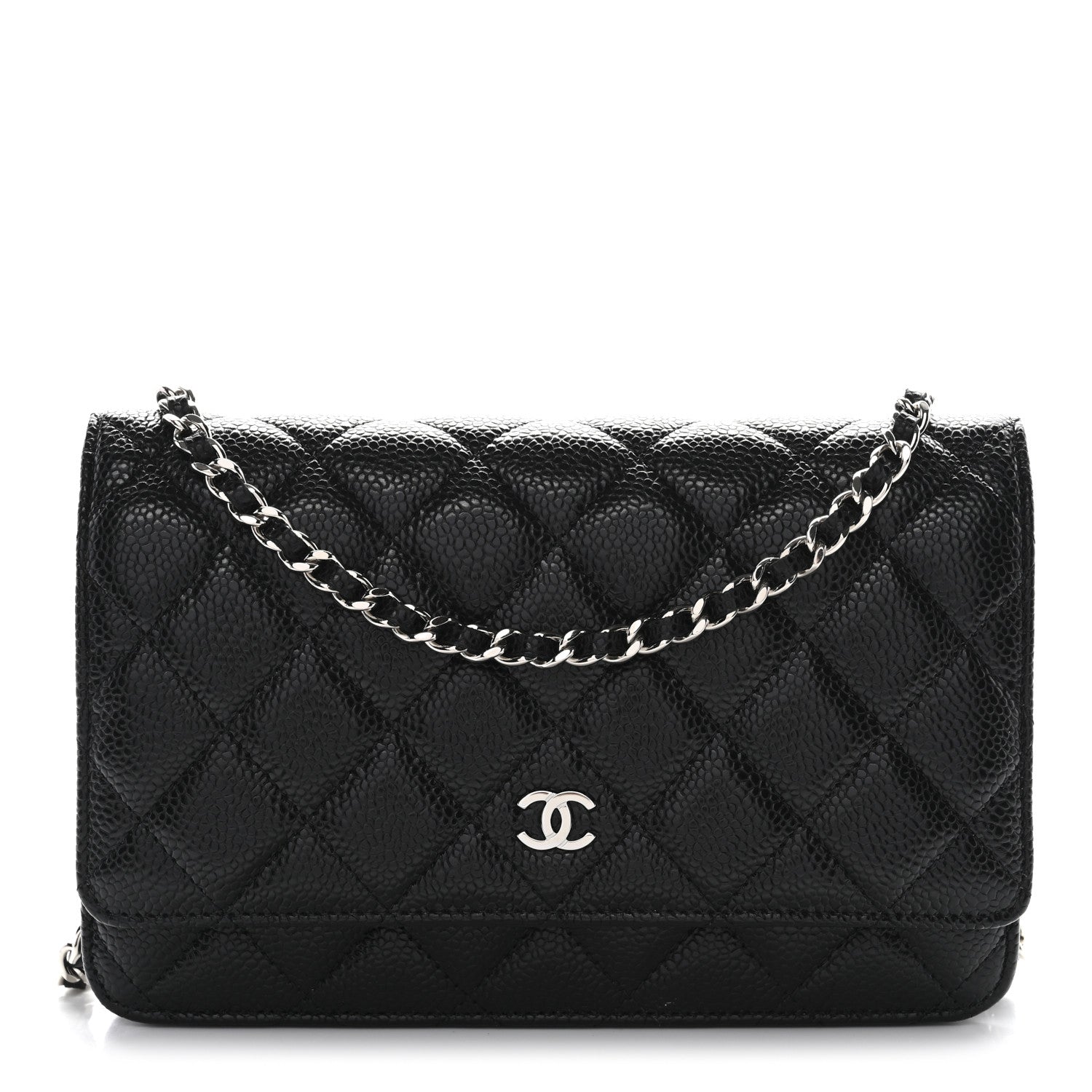 Chanel Caviar Quilted Wallet on Chain WOC Black 1 of 12