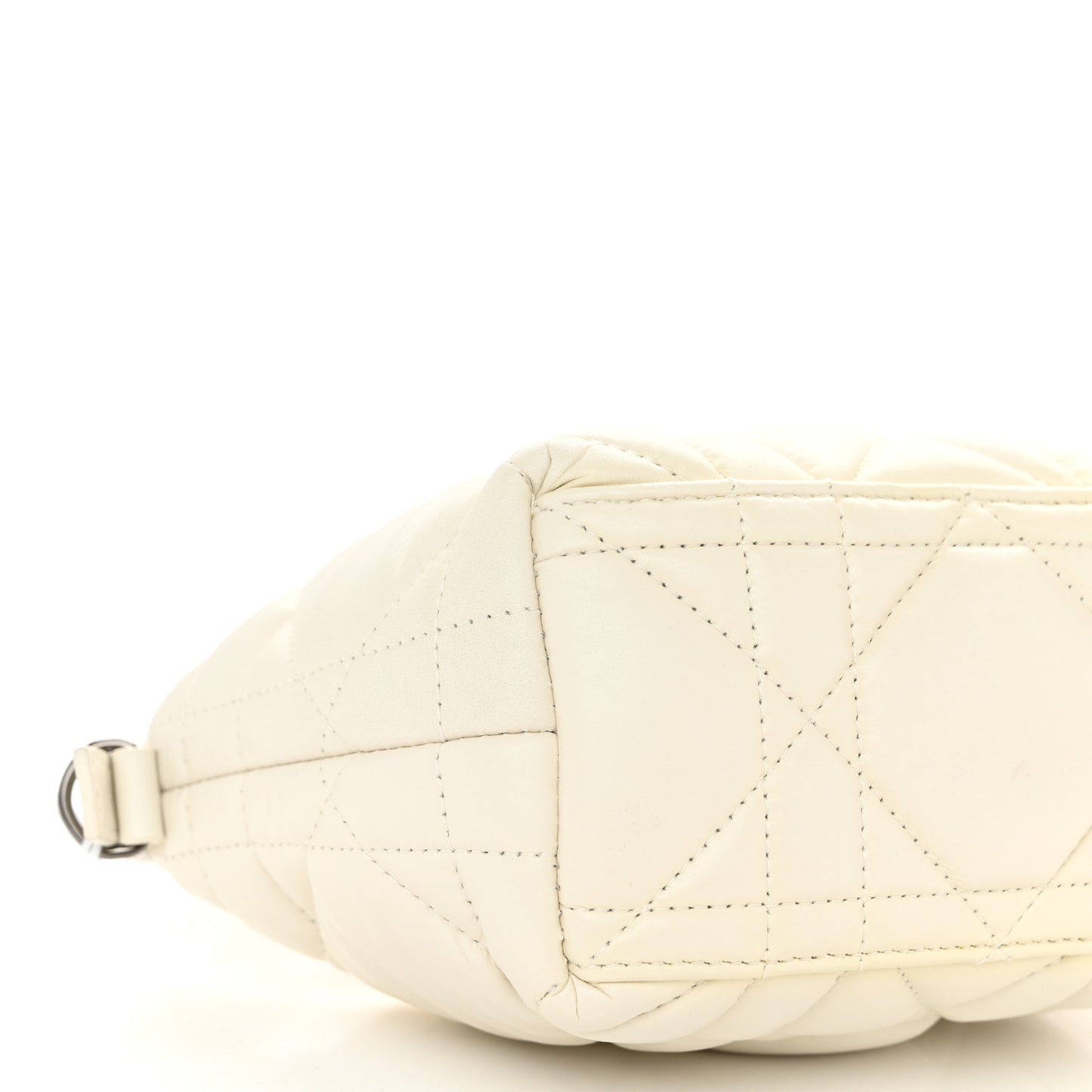 Calfskin Macrocannage Small Diortravel Nomad Pouch Latte